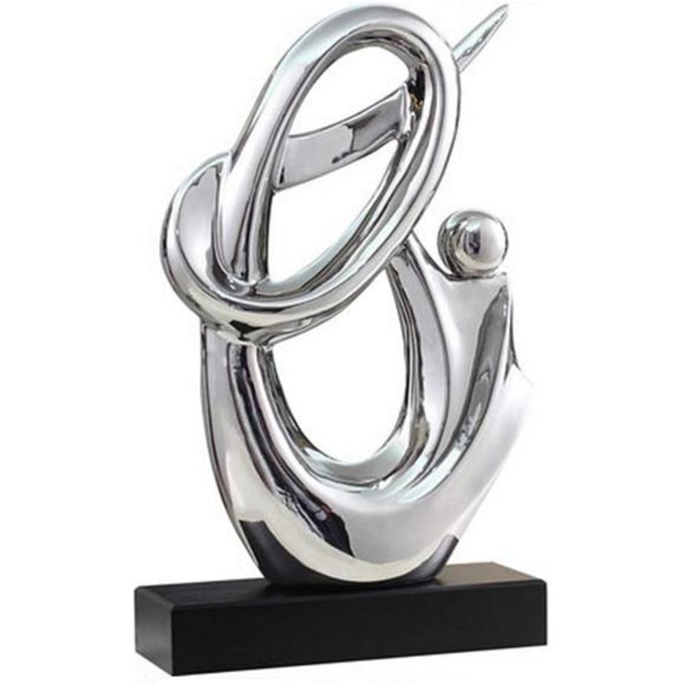 Home Decoration,Silver Ceramic Porcelain Sculpture,Ceramic Creative Decoration